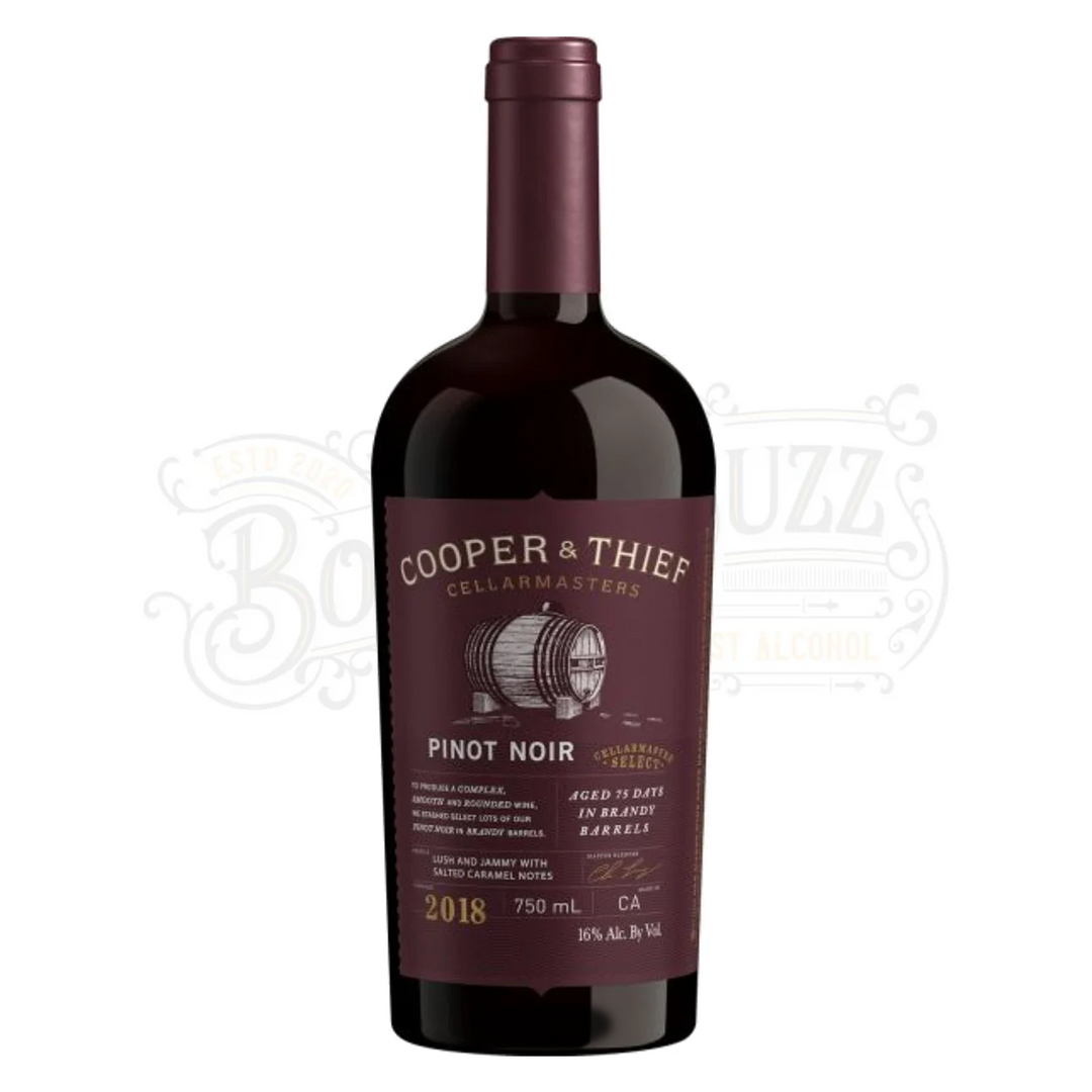 Cooper & Thief Pinot Noir Aged 75 Days In Brandy Barrels California