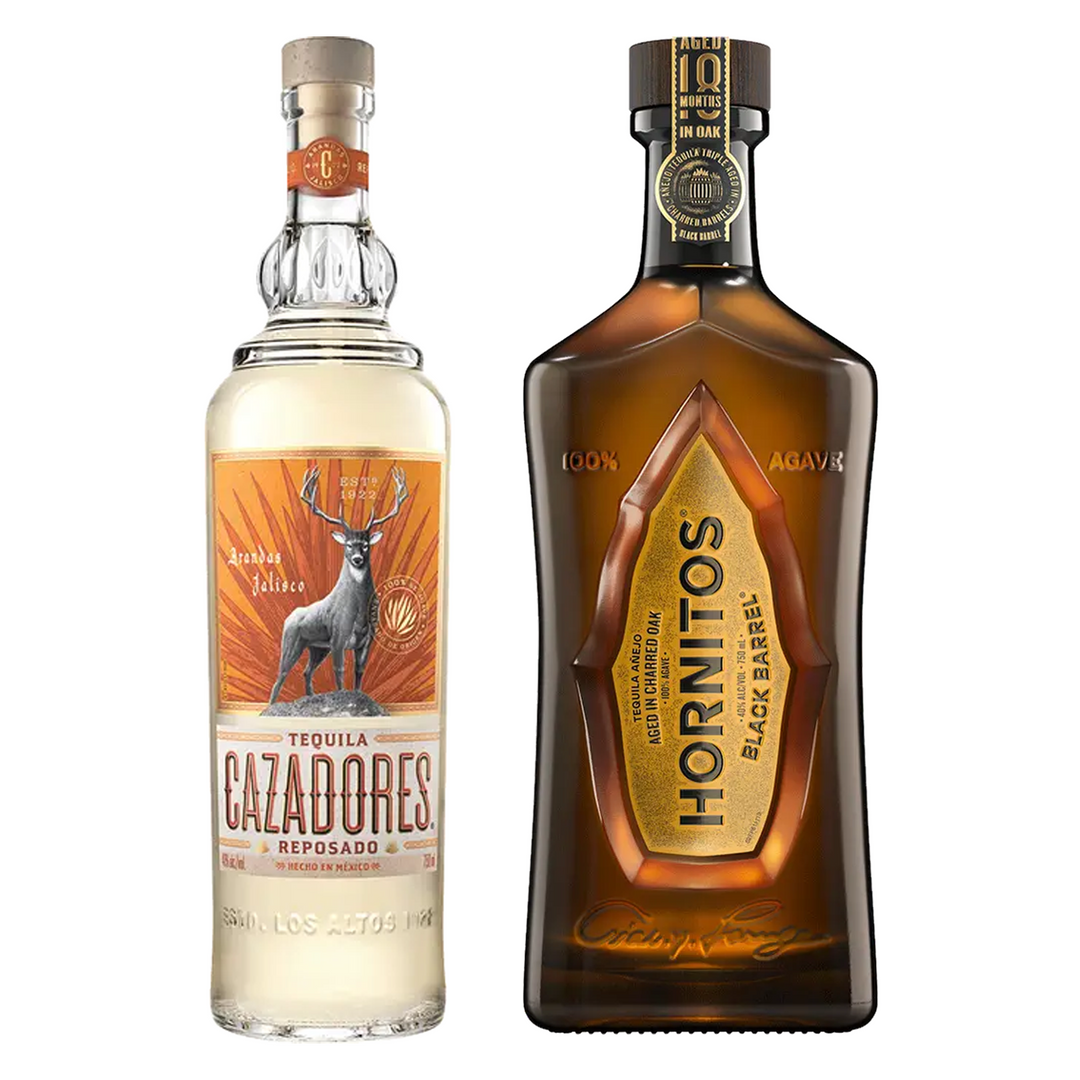 Cazadores Tequila Reposado & Hornitos Tequila Anejo Black Barrel Bundle