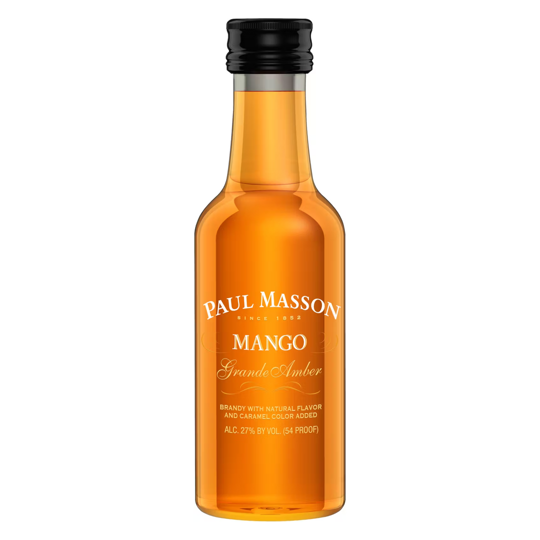 Paul Masson Mango Flavored Brandy Grande Amber 50ml 12 Pack