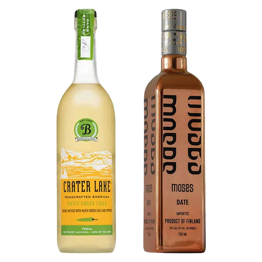 Crater Lake Green Chile Vodka & Moses Date Vodka Bundle