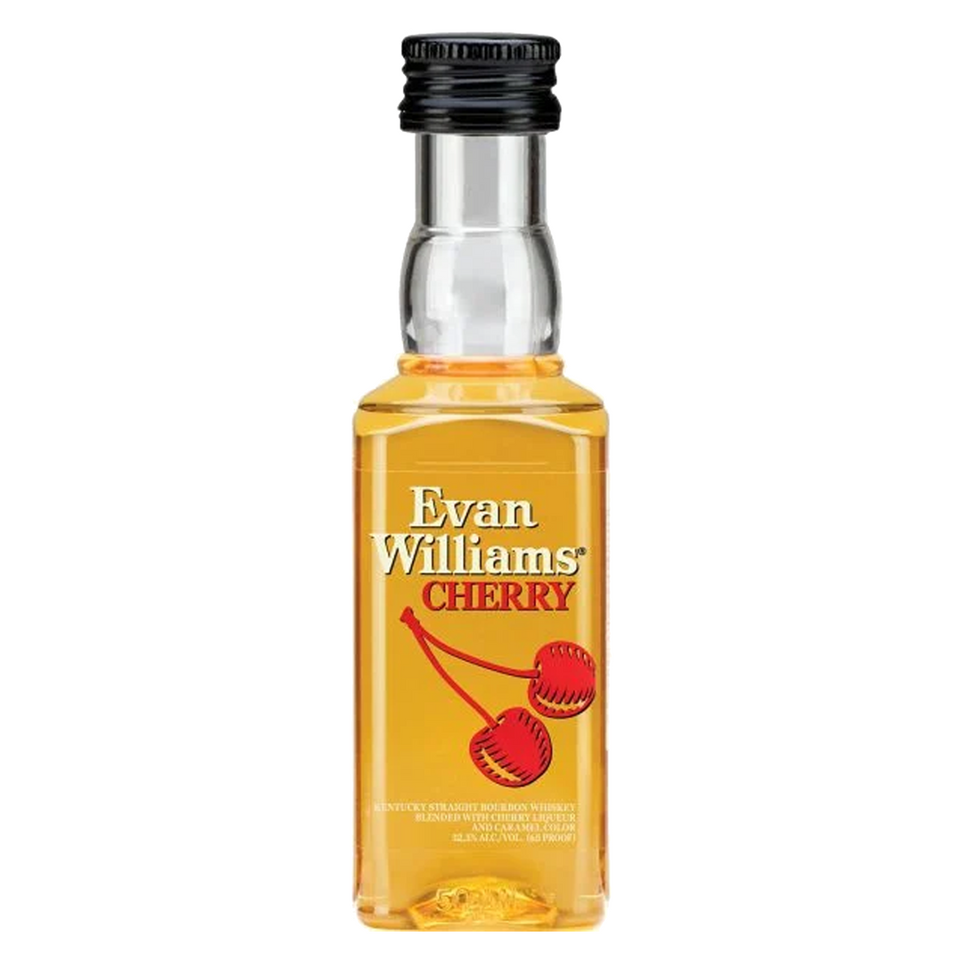 Evan Williams Cherry Whiskey Liqueur 50 ml 15 Pack