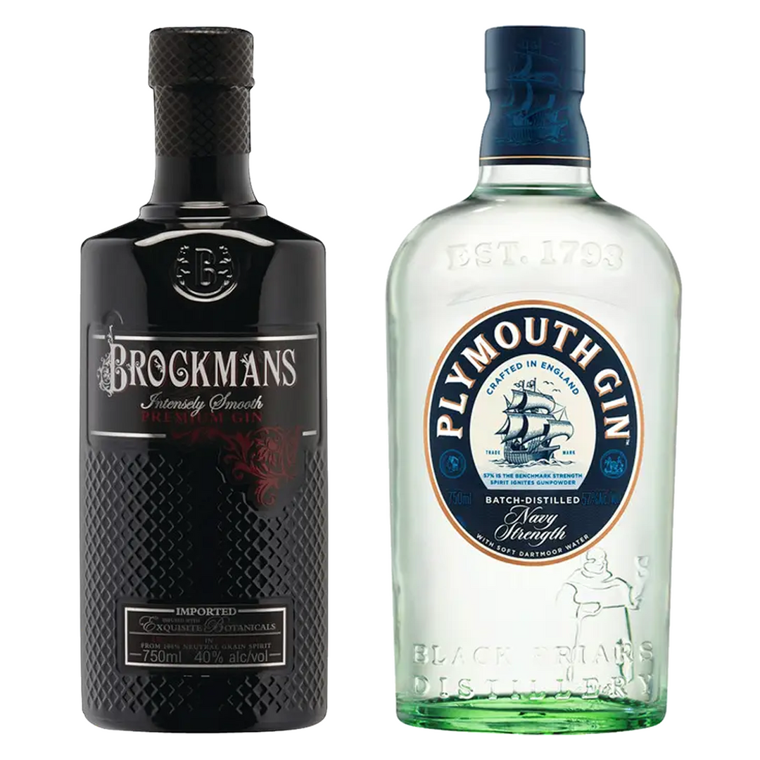 Brockmans Gin & Plymouth Navy Strength Gin Bundle