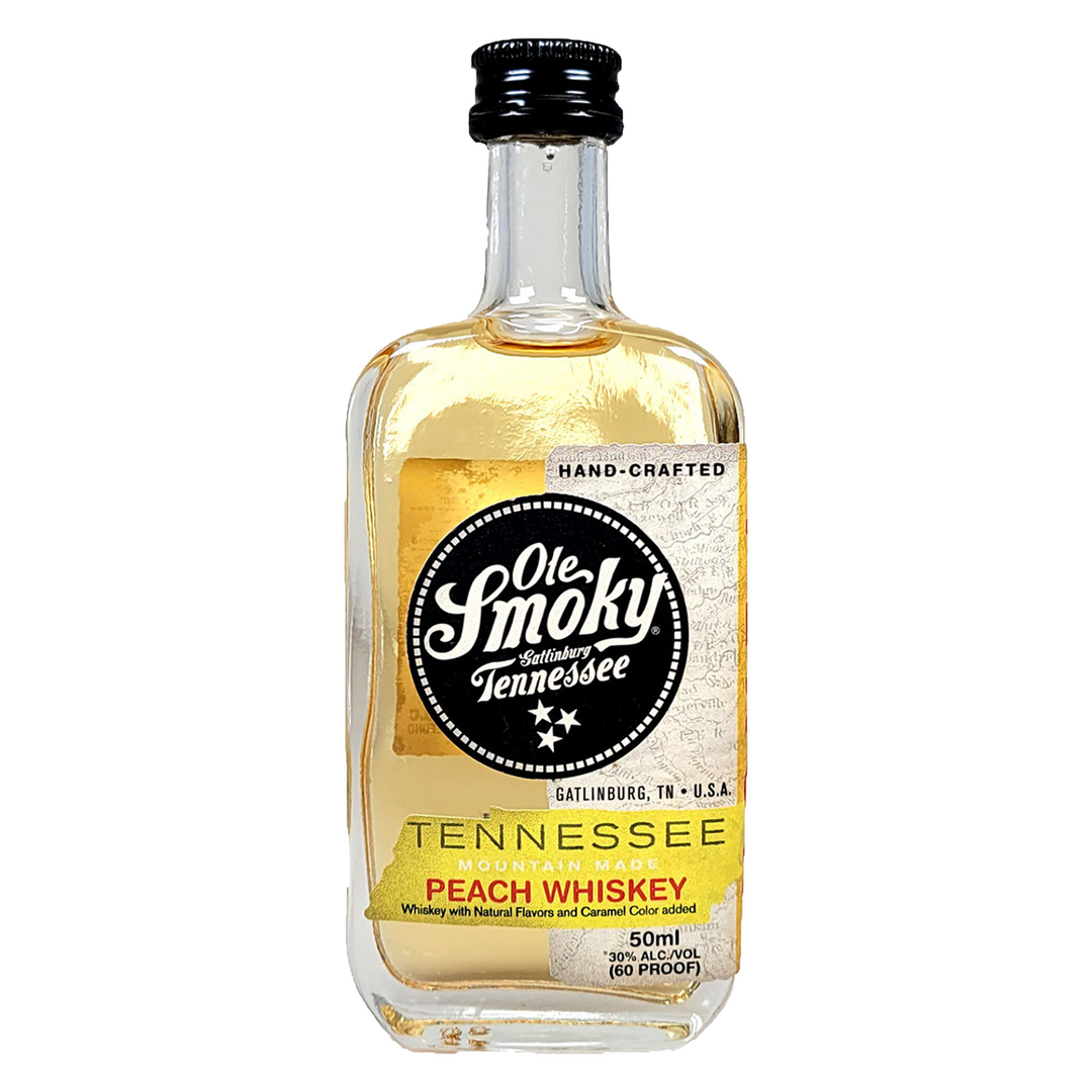 Ole Smoky Peach Flavored Whiskey Mountain Made 50 ml 12 Pack