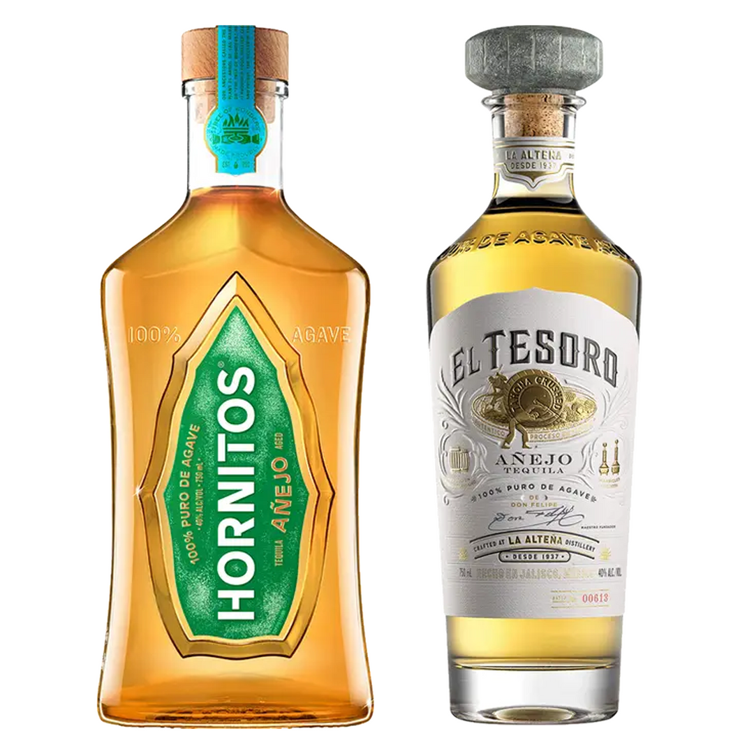 Hornitos Tequila Anejo & El Tesoro Tequila Anejo Bundle