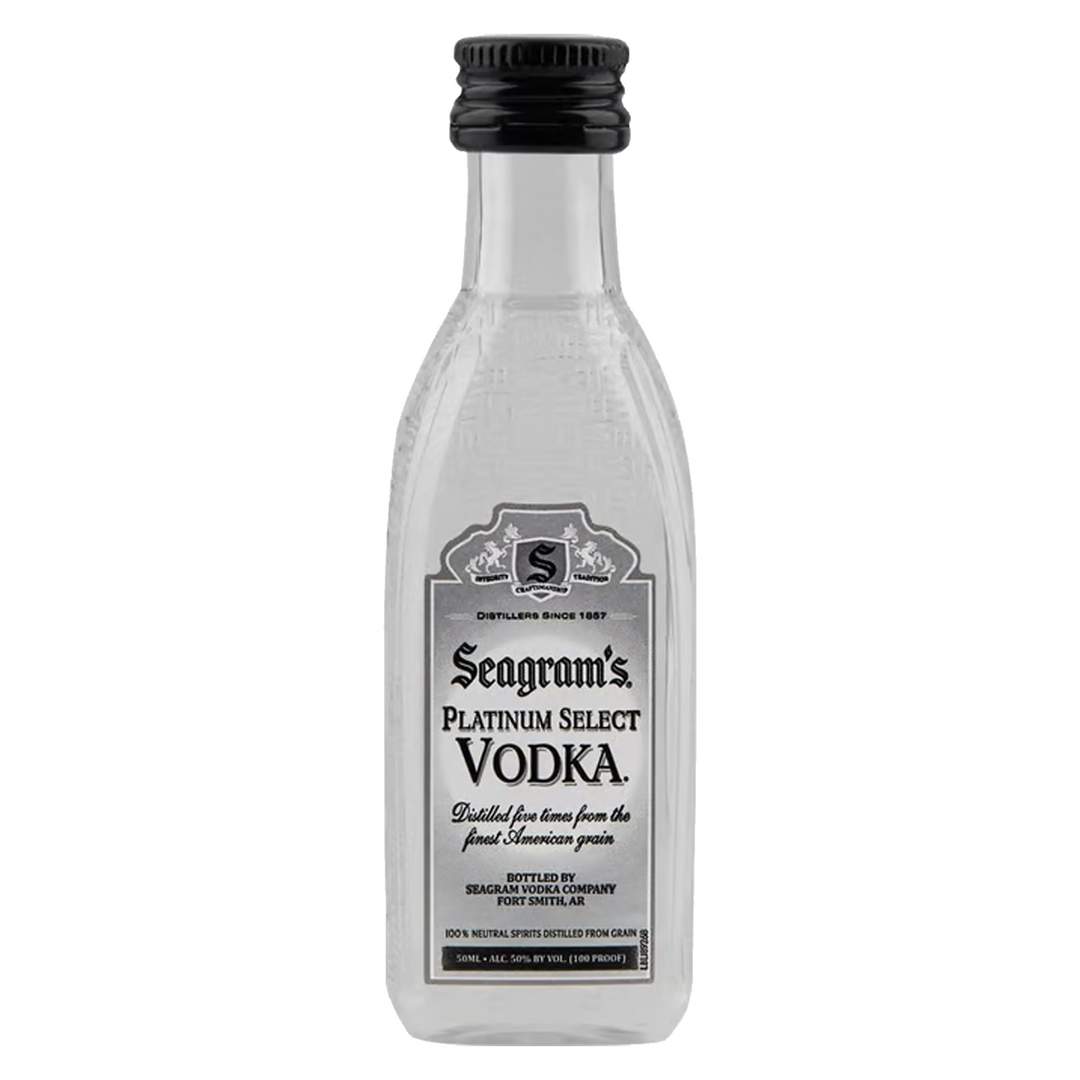Seagram's Platinum Vodka 50 ml 10 Pack