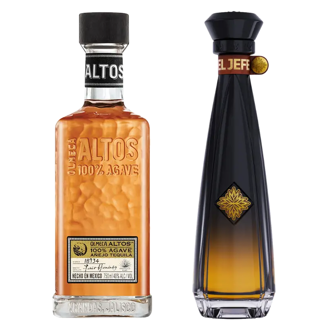 Olmeca Altos Tequila Anejo & El Jefe Tequila Anejo Bundle