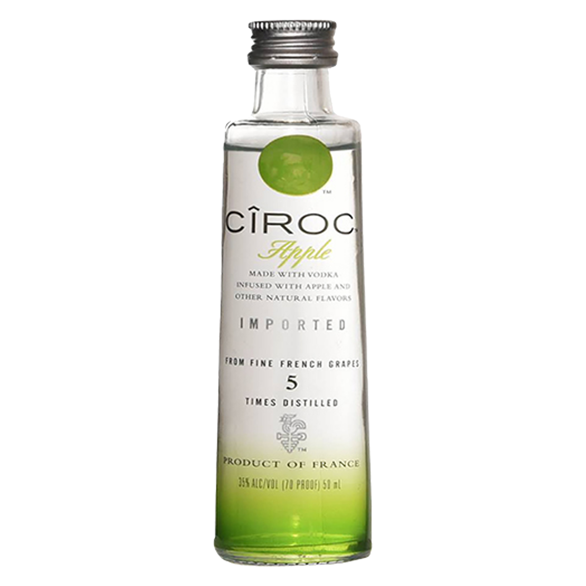 CIROC VODKA4本 Ciroc Apple Flavored Vodka 50ml 15 Pack – BottleBuzz