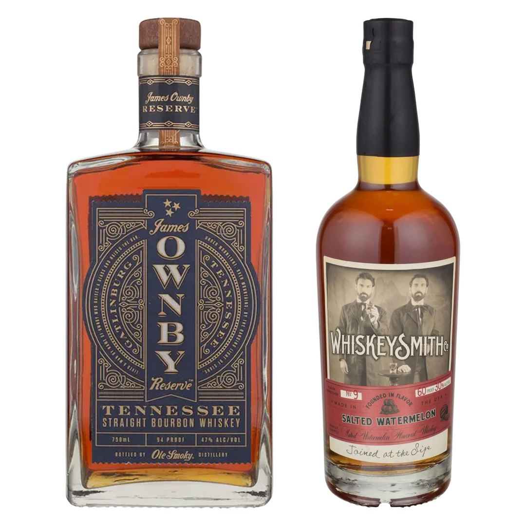 James Ownby Straight Bourbon Reserve & Whiskeysmith Salted Watermelon Flavored Whiskey Bundle