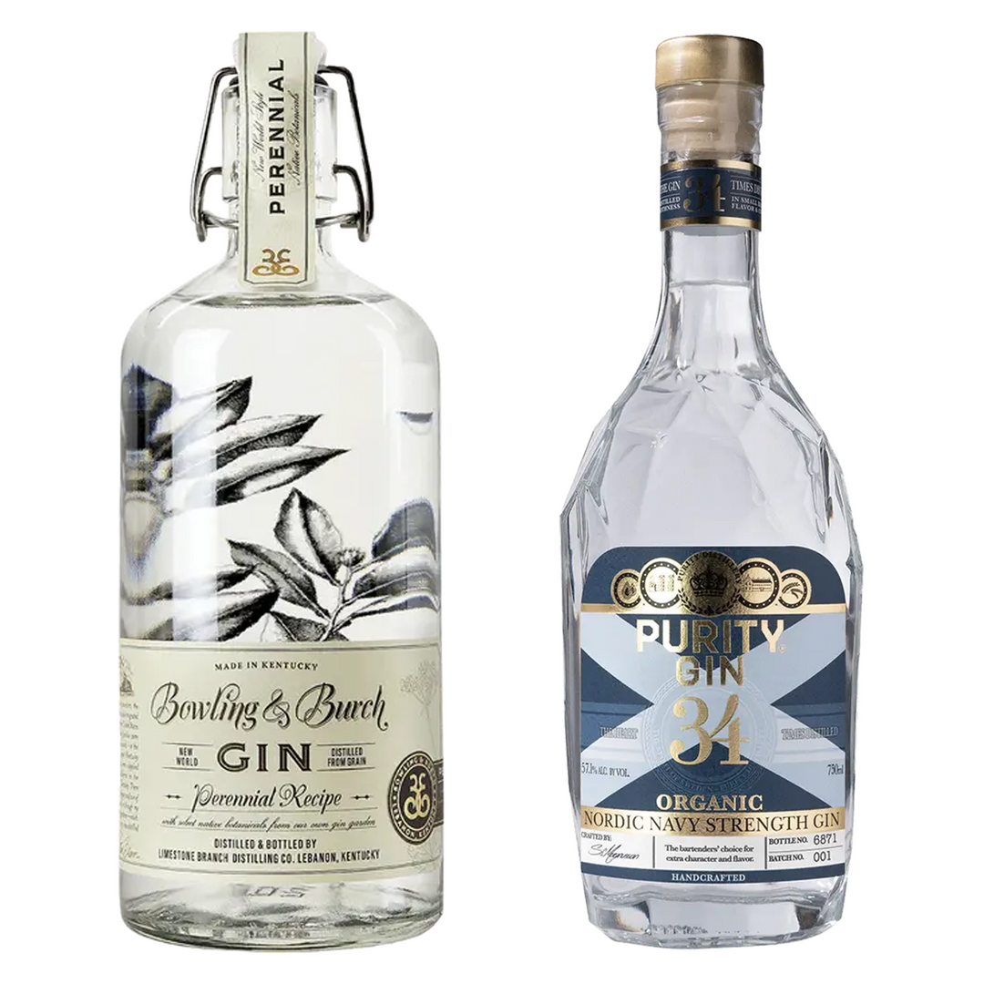 Bowling & Burch Gin & Purity Craft Navy Strength Gin Bundle