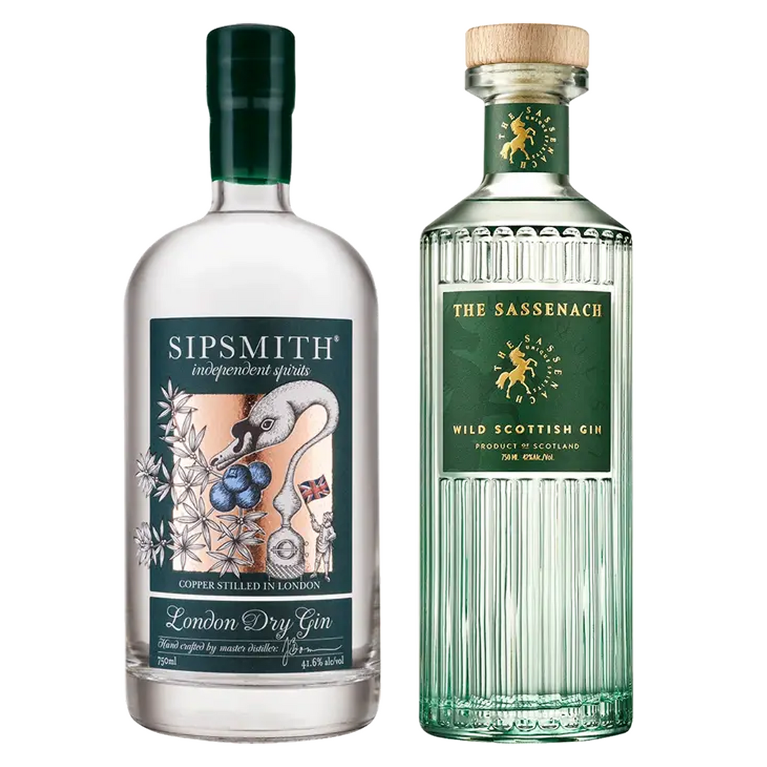 Sipsmith London Dry Gin & The Sassenach Wild Scottish Gin Bundle