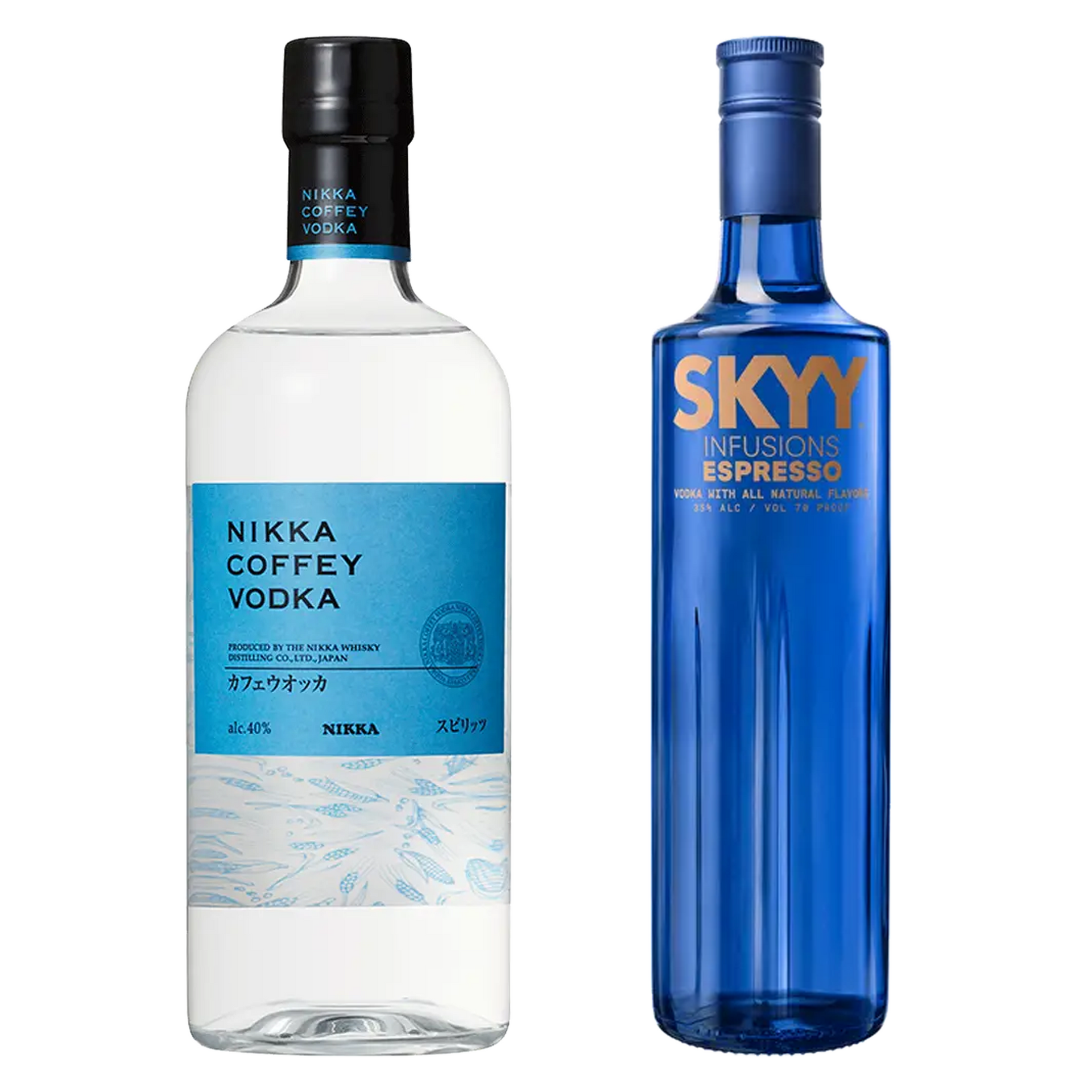 Nikka Coffey Vodka & Skyy Espresso Flavored Vodka Infusions Bundle