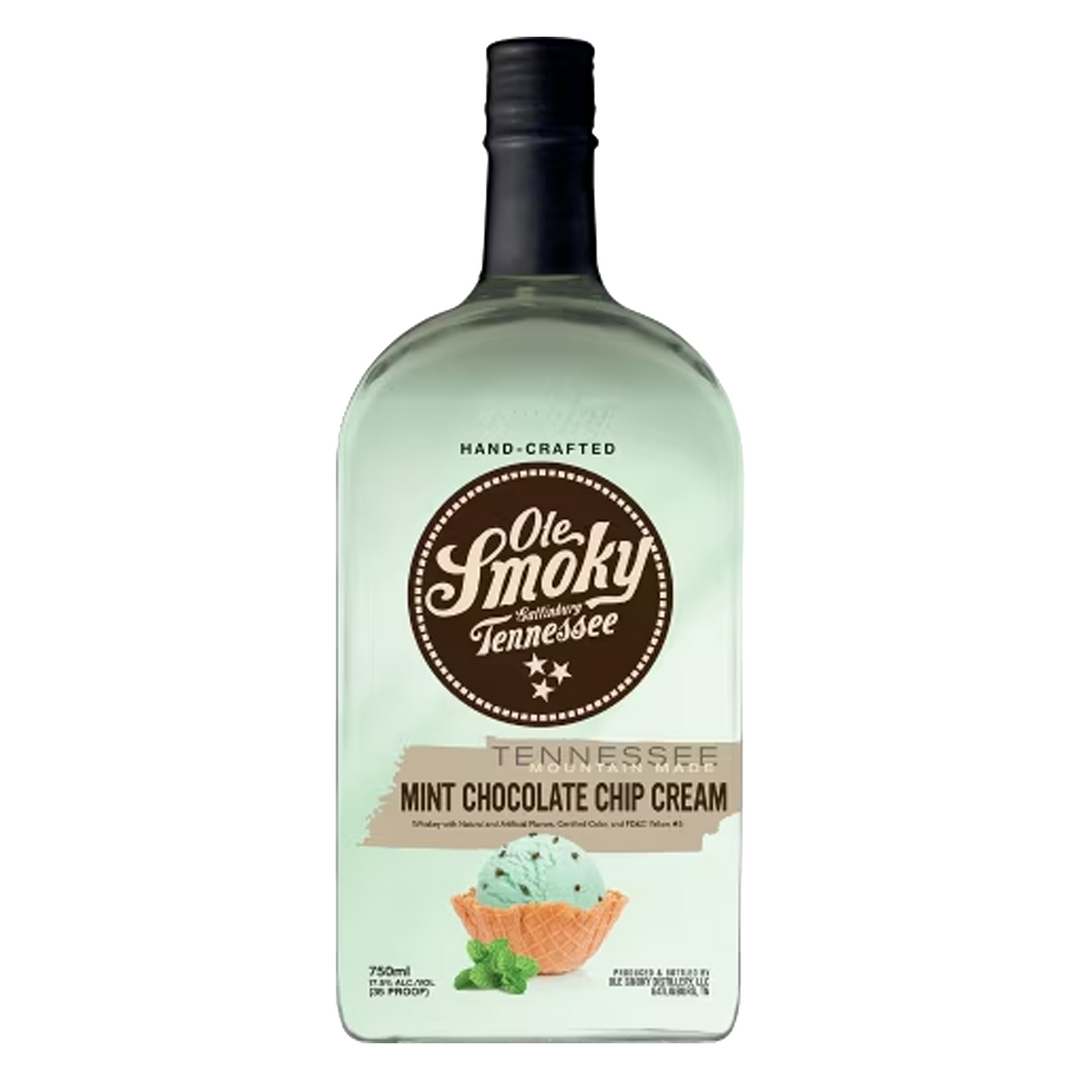 Ole Smoky Mint Chocolate Chip Cream Flavored Whiskey 50 ml 12 Pack