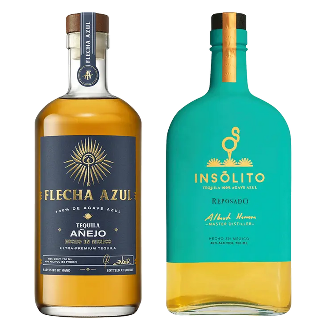 Flecha Azul Tequila Anejo & Insolito Tequila Reposado Bundle