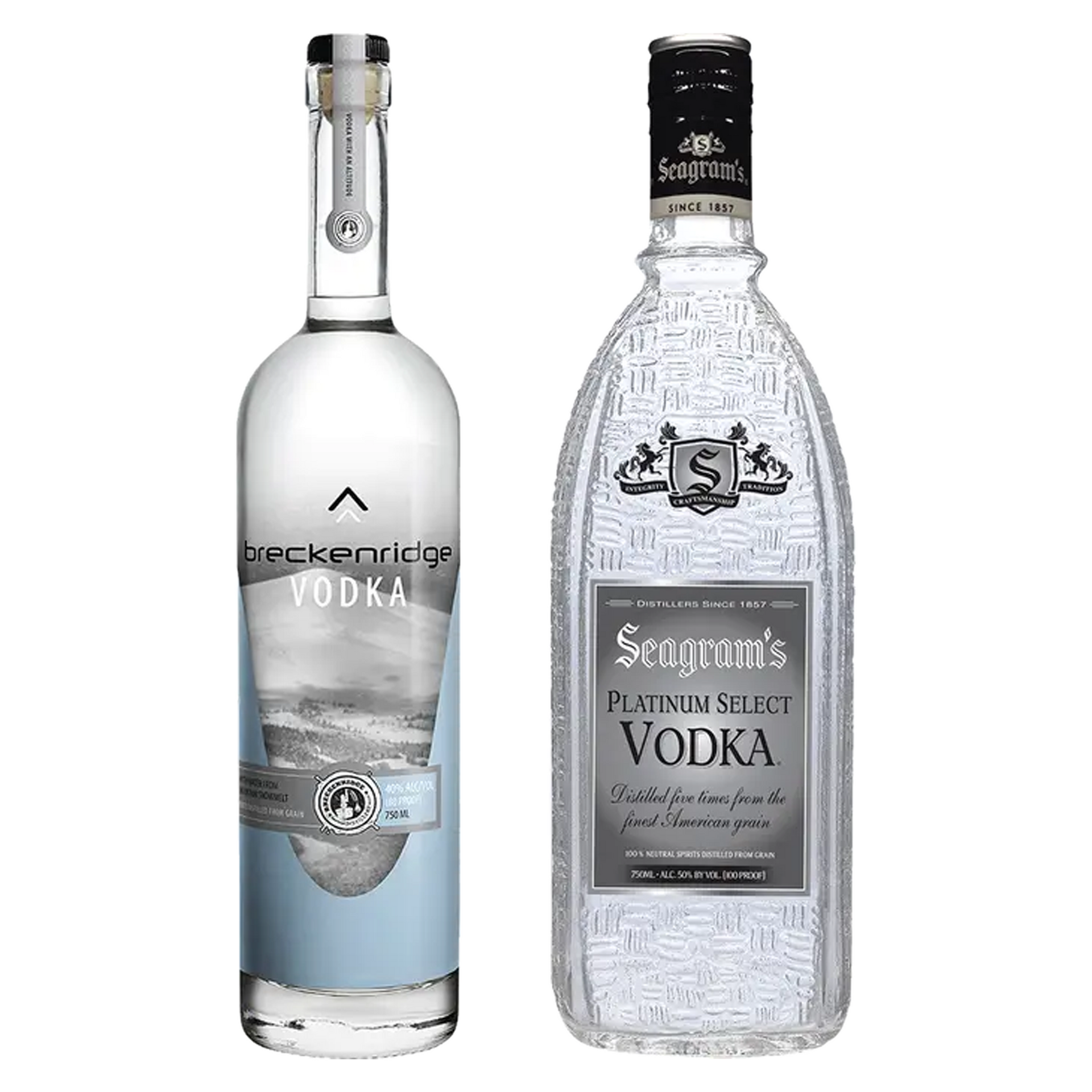 Breckenridge Vodka & Seagram's Platinum Vodka Bundle – BottleBuzz