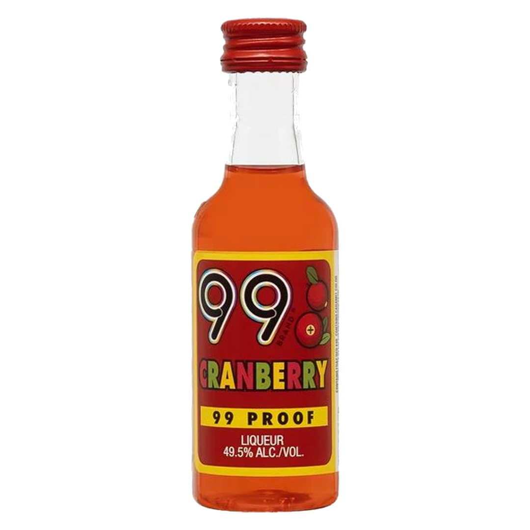99 Brand Cranberry Liqueur 50 ml 12 Pack