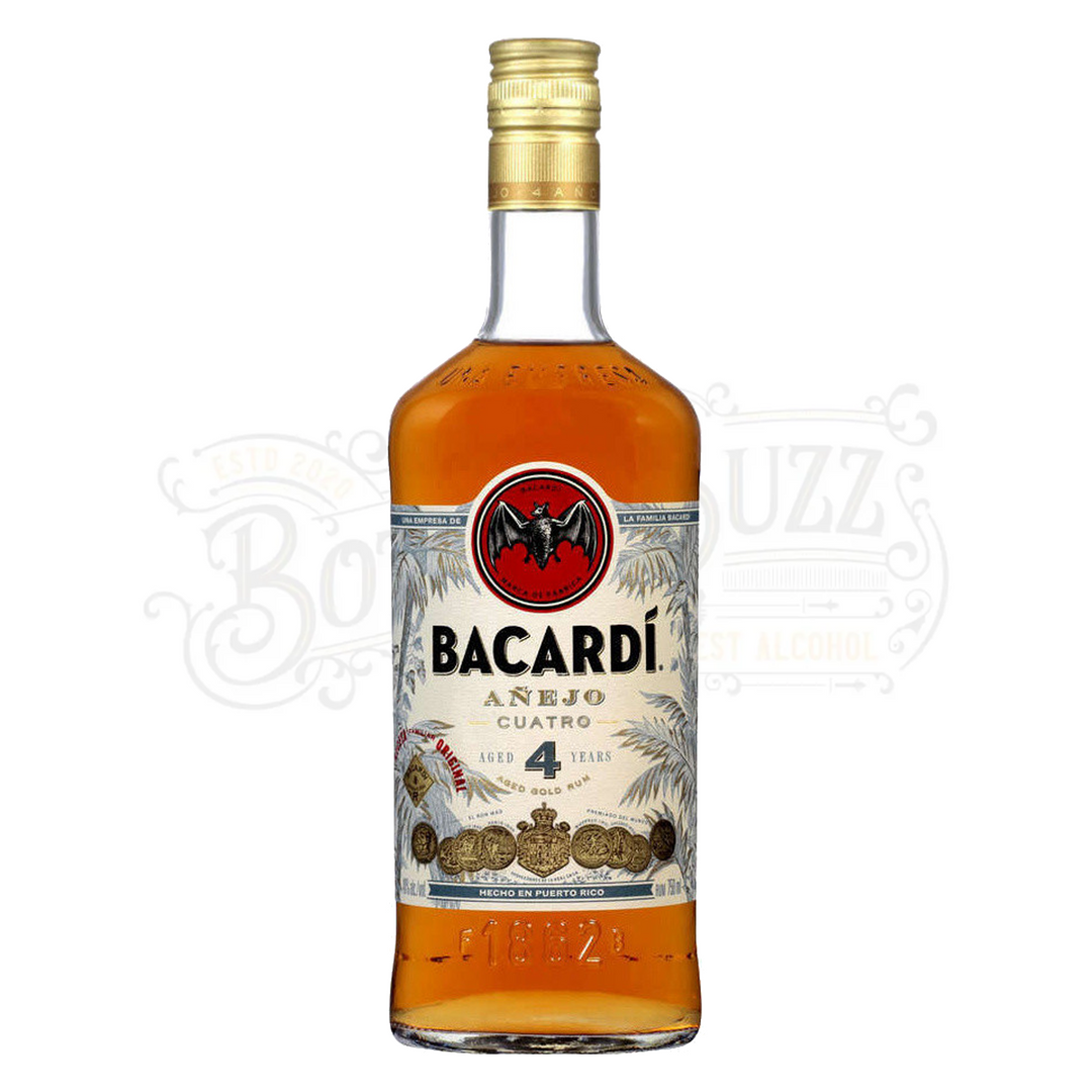 Bacardi Aged Rum Anejo Cuatro 4 Yr 1 L