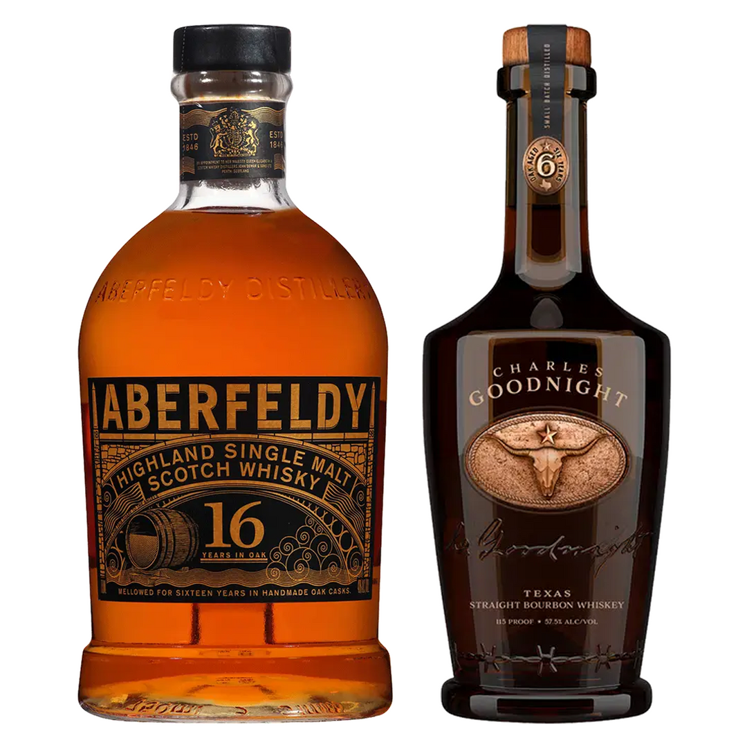 Aberfeldy Single Malt Scotch 16 Yr & Charles Goodnight Bourbon Small Batch Bundle