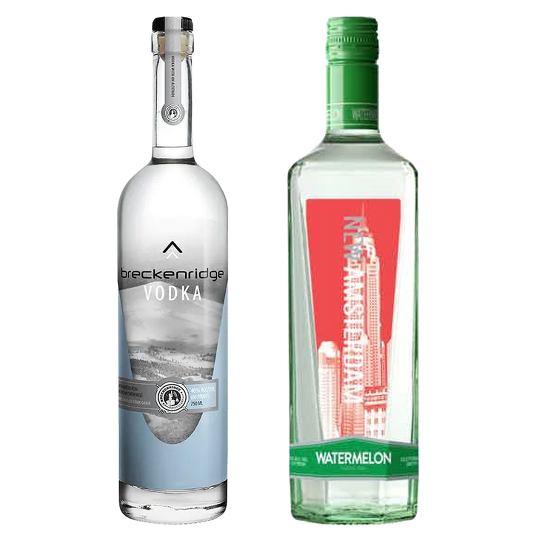 Breckenridge Vodka & New Amsterdam Watermelon Vodka Bundle