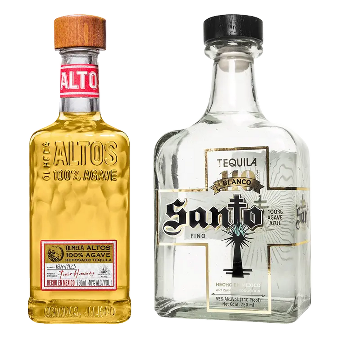 Olmeca Altos Tequila Reposado & Santo Tequila Blanco Fino Bundle