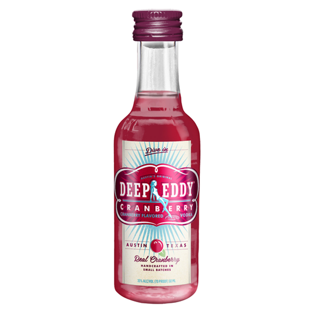 Deep Eddy Cranberry Flavored Vodka 50ml 10 Pack