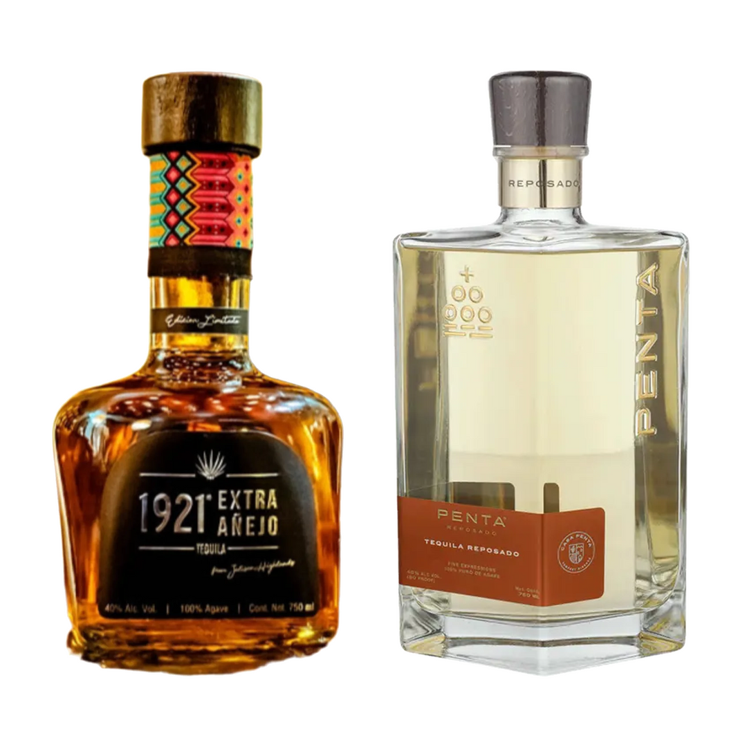 Casa 1921 Tequila Extra Anejo & Penta Tequila Reposado Bundle