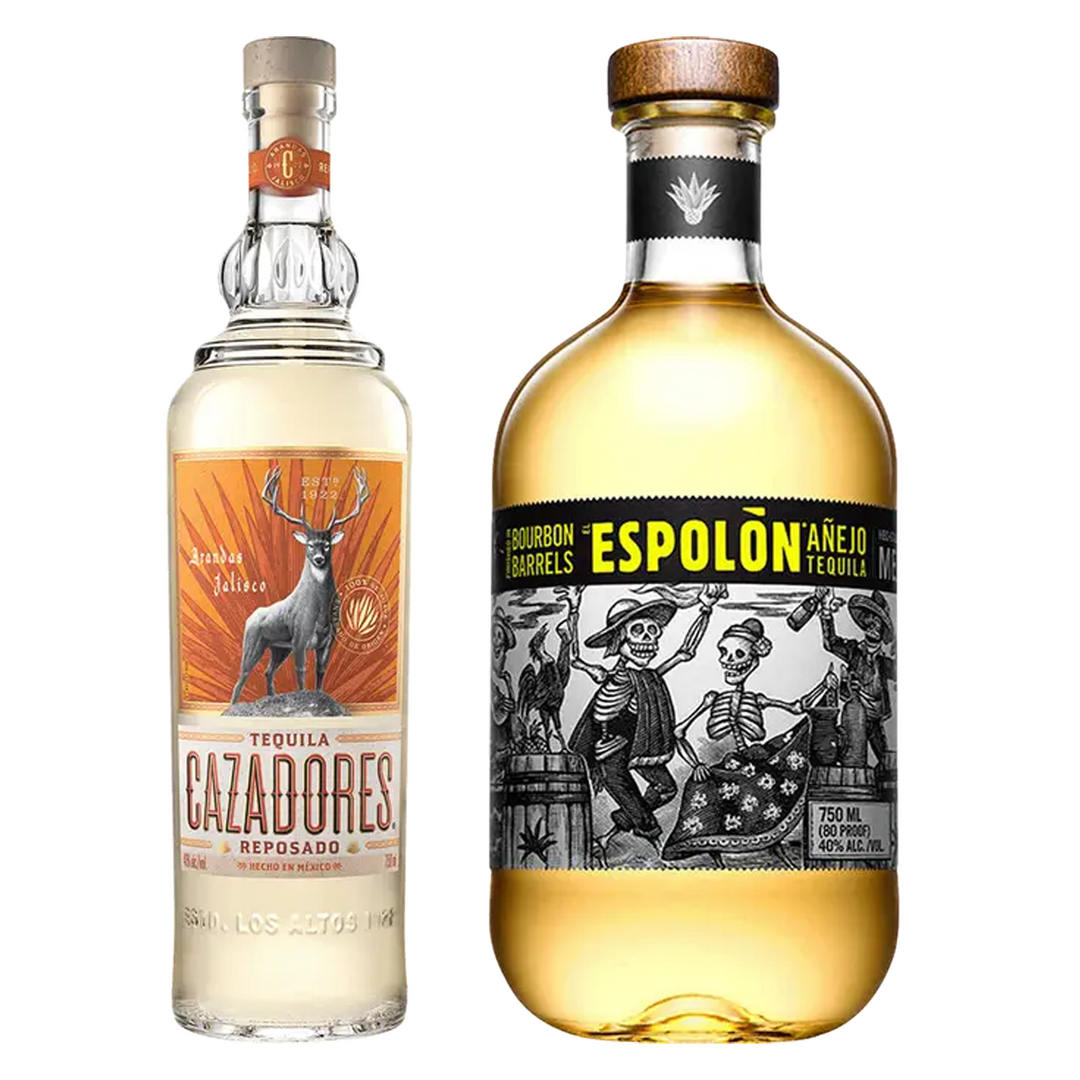 Cazadores Tequila Reposado & Espolon Tequila Anejo Finished In Bourbon Barrels Bundle