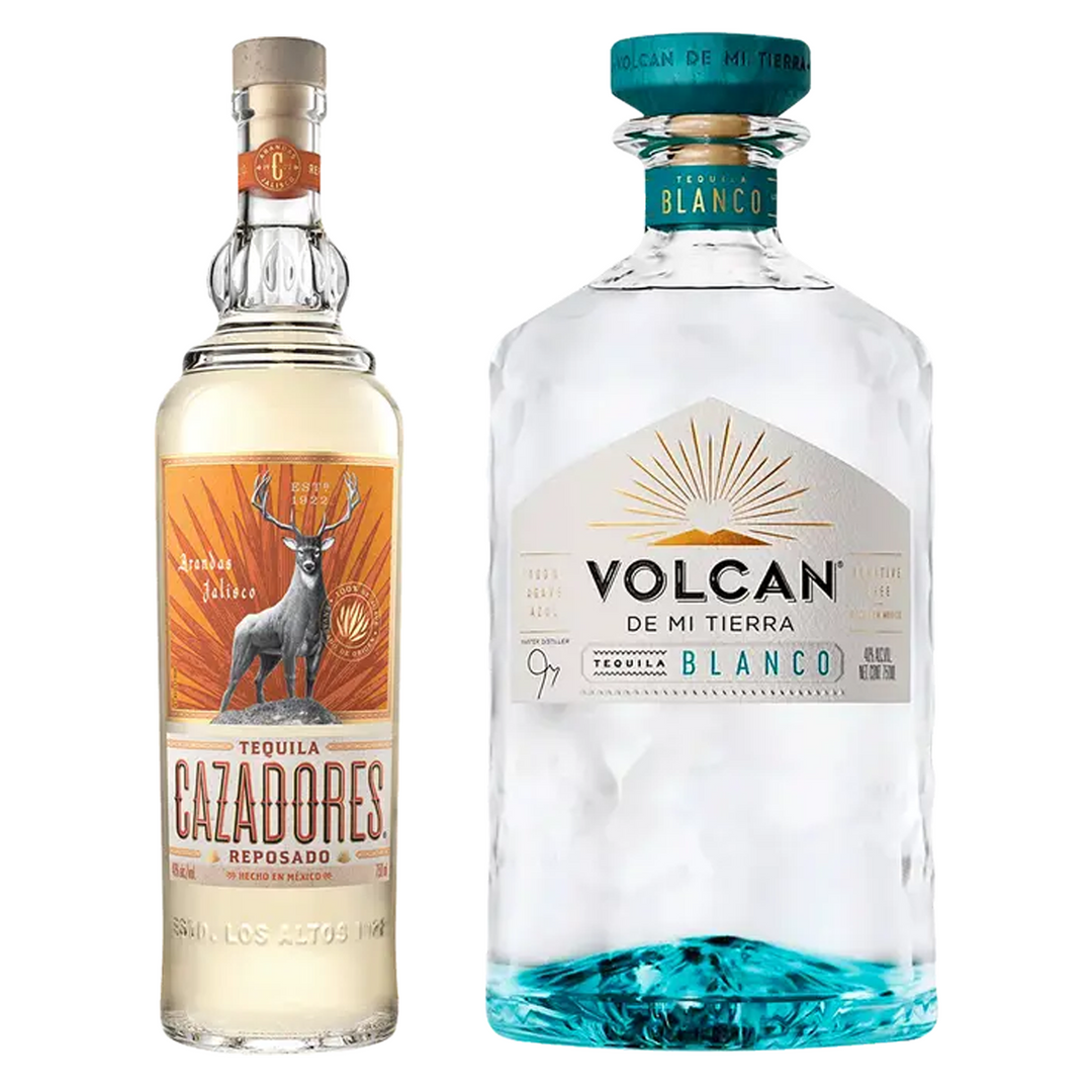 Cazadores Tequila Reposado & Volcan De Mi Tierra Tequila Blanco Bundle