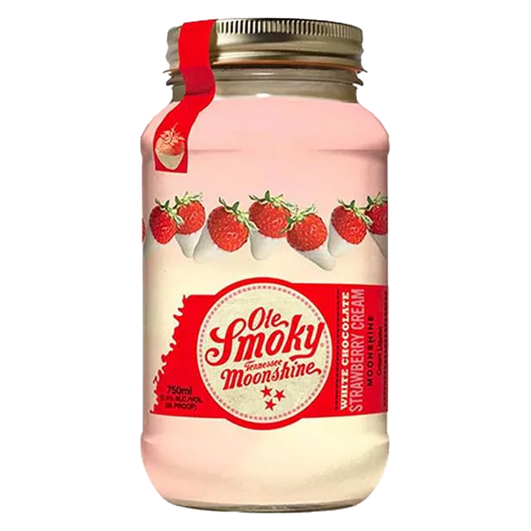 Ole Smoky White Chocolate Strawberry Cream Moonshine 50ml 6 Pack