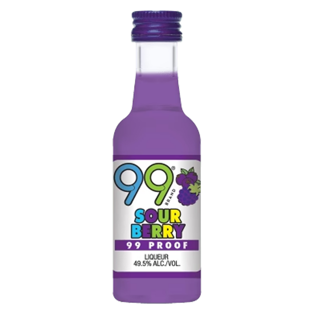 99 Brand Sour Berry Liqueur 50 ml 12 Pack