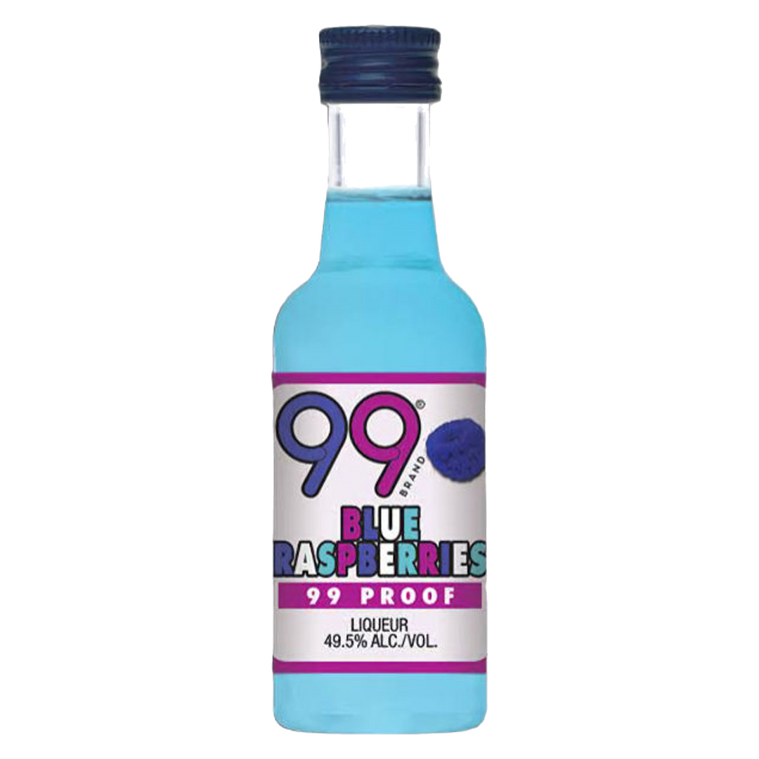 99 Brand Blue Raspberry Schnapps 50 ml 12 Pack