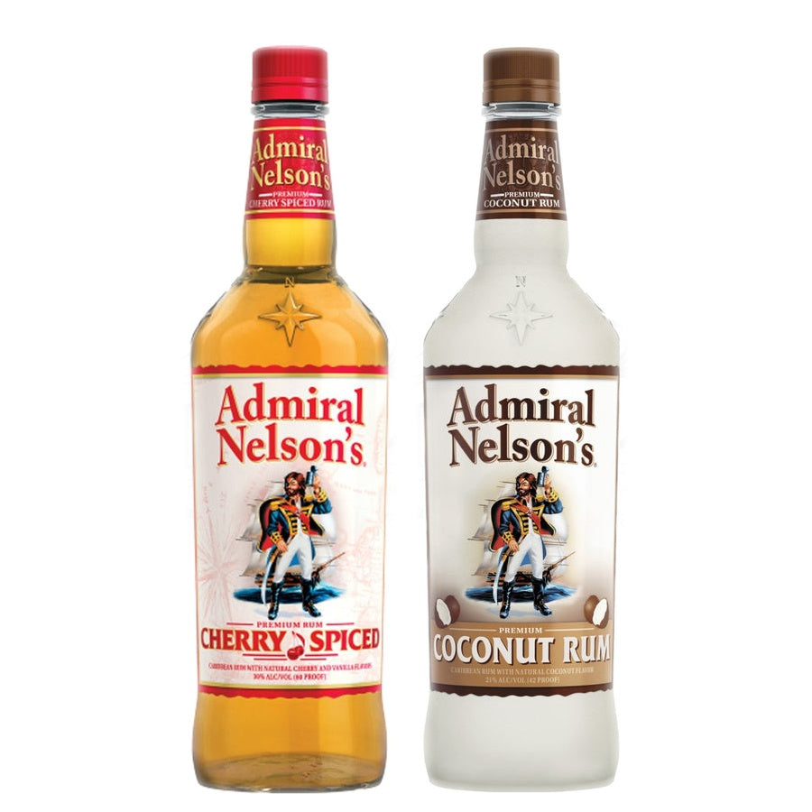 Admiral Nelson's Cherry Spiced Rum and Admiral Nelson's Coconut Rum