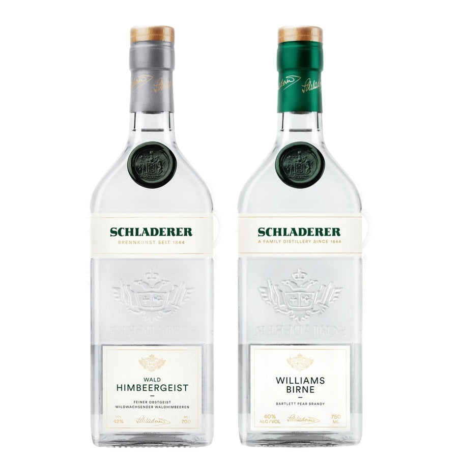 Alfred Schladerer Schwarzwalder Himbeergeist and Alfred Schladerer Schwarzwalder Williamsbirne