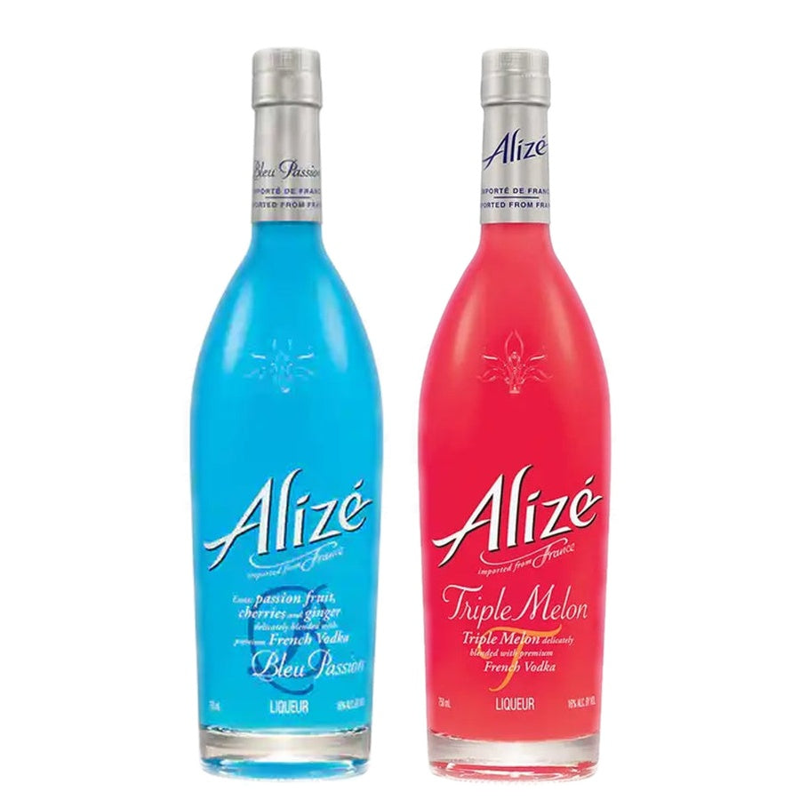 Alize Bleu Passion and Alize Triple Melon Liqueur