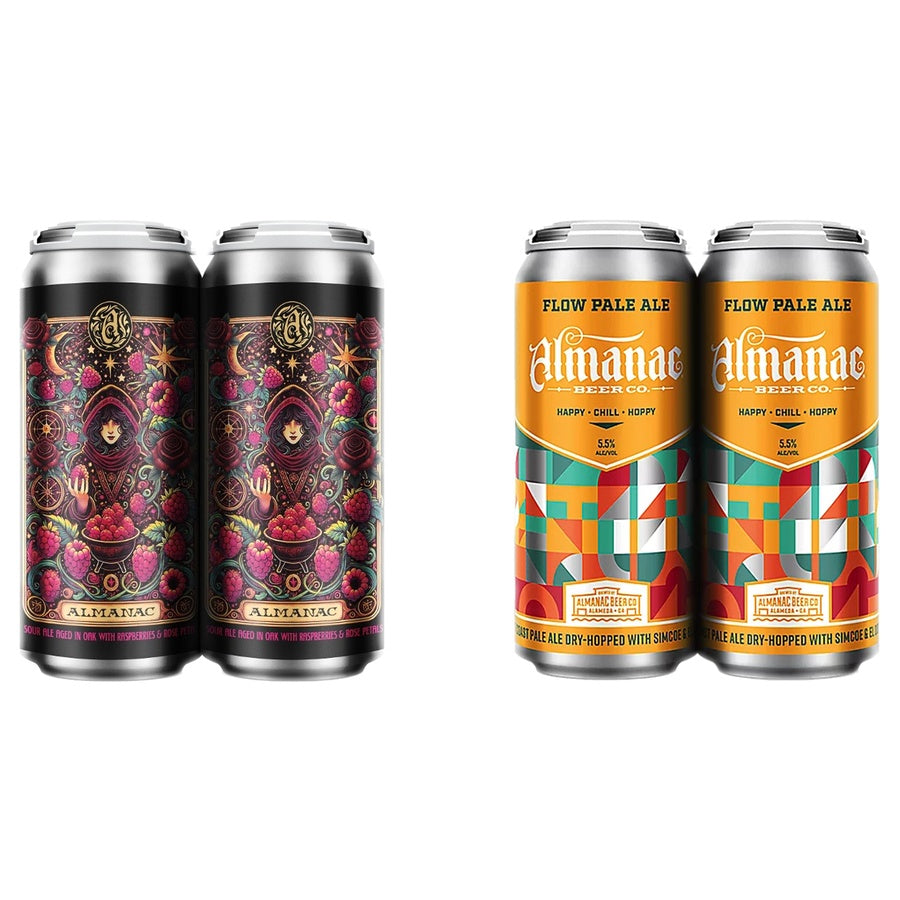 Almanac Alchemist Ambrosia Can 24 Pack and Almanac Flow West Coast Pale Can 24 Pack