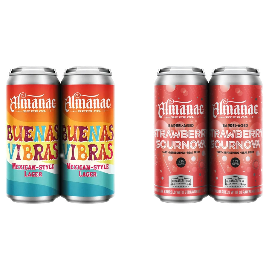 Almanac Beunas Vibras Lg Can 24 Pack and Almanac Strawberry Sournova Can 24 Pack
