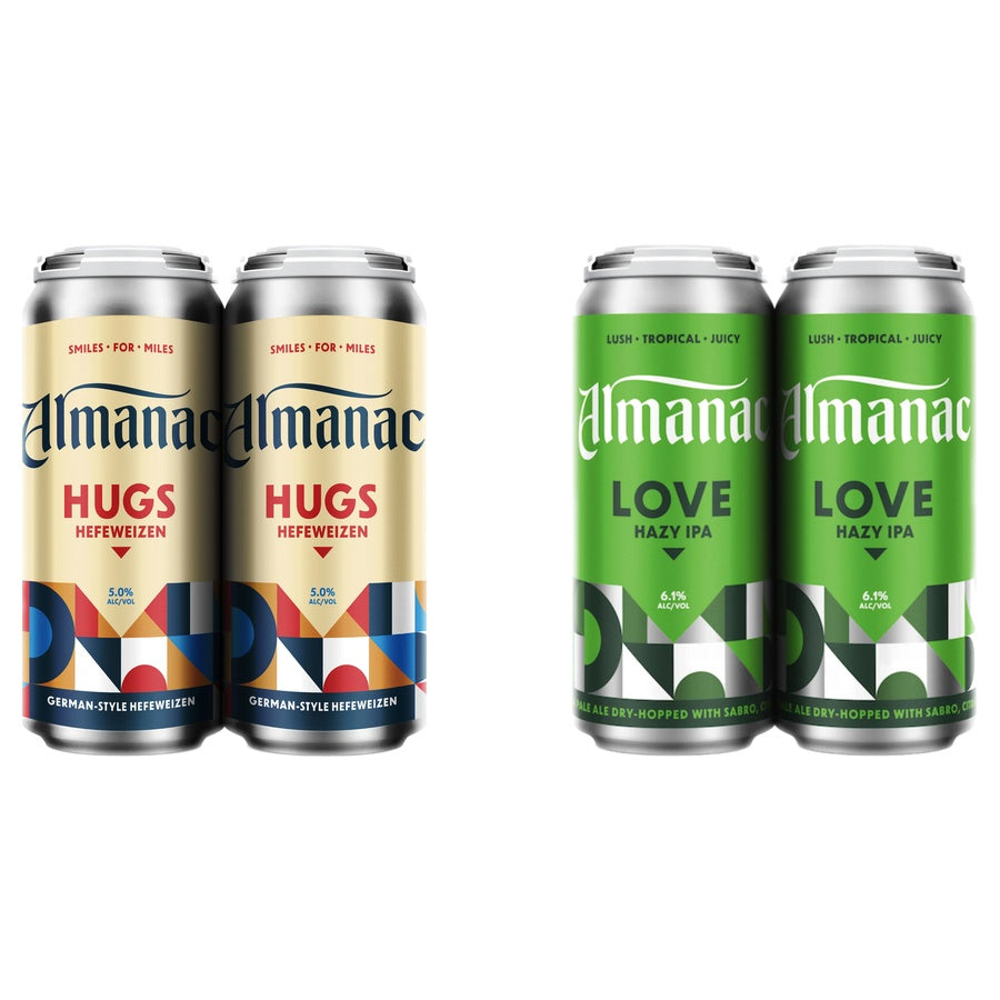 Almanac Hugs Can 24 Pack and Almanac Love IPA Can 24 Pack