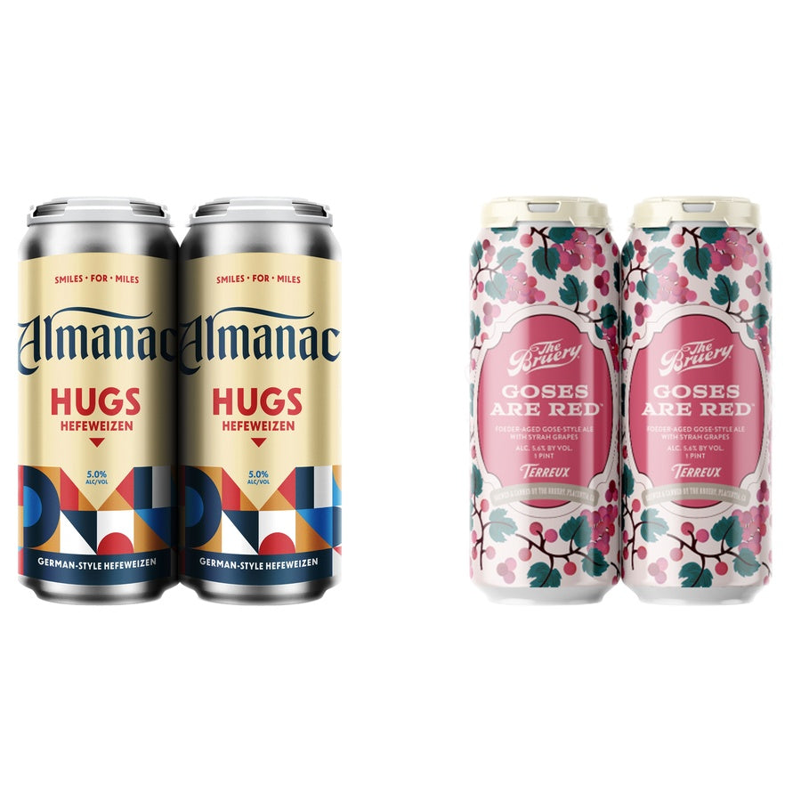 Almanac Hugs Can 24 Pack and Bruery Terreux Goses Are Rd 24 Pack