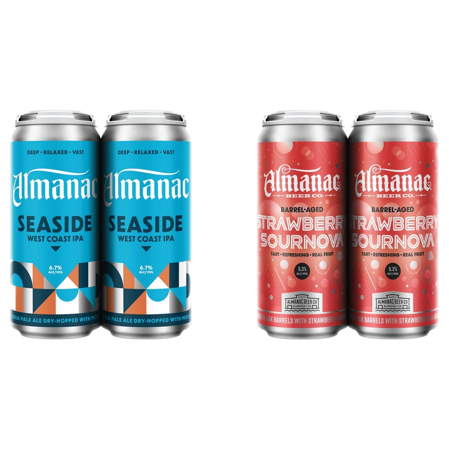Almanac Seaside West Coast Can 24 Pack and Almanac Strawberry Sournova Can 24 Pack