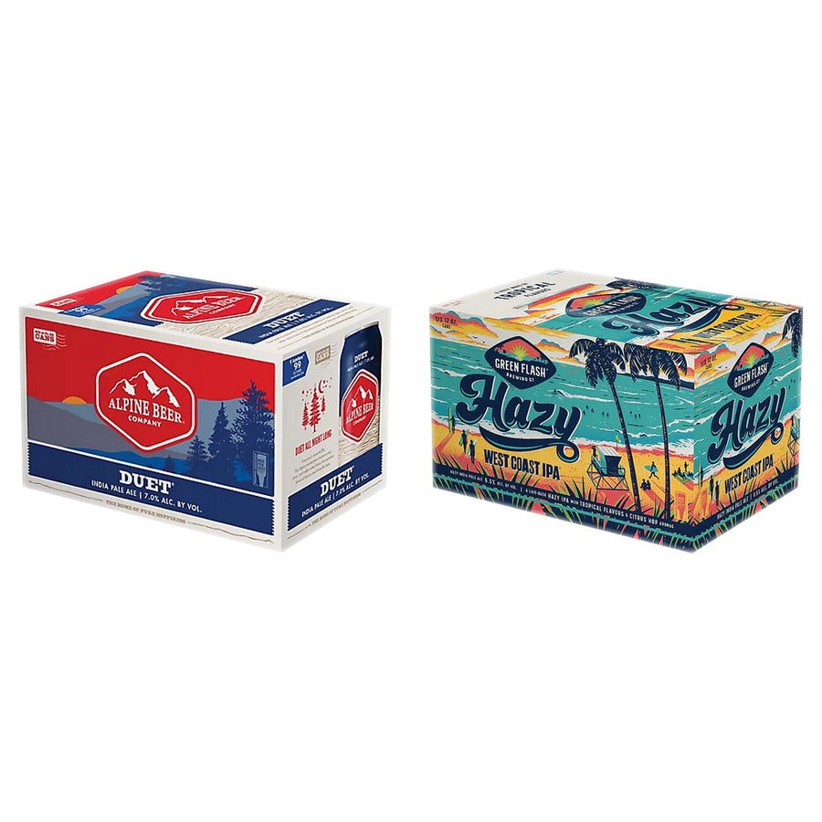 Alpine Duet 24 Pack and Green Flash Hazy West Coast IPA 24 Pack