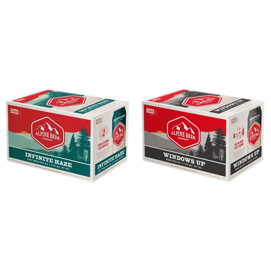 Alpine Infinite Haze 24 Pack and Alpine Windows Up 24 Pack