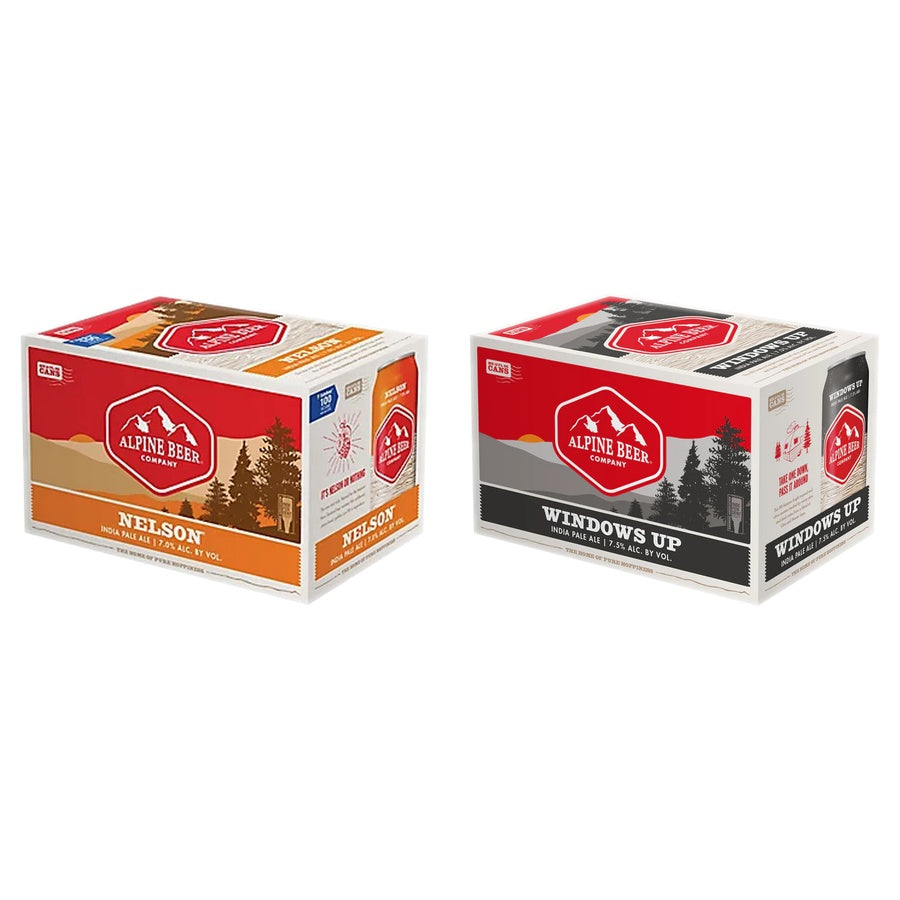 Alpine Nelson 24 Pack and Alpine Windows Up 24 Pack