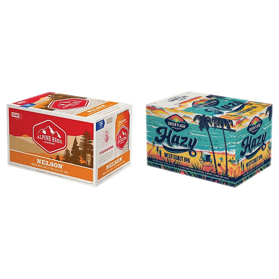 Alpine Nelson 24 Pack and Green Flash Hazy West Coast IPA 24 Pack
