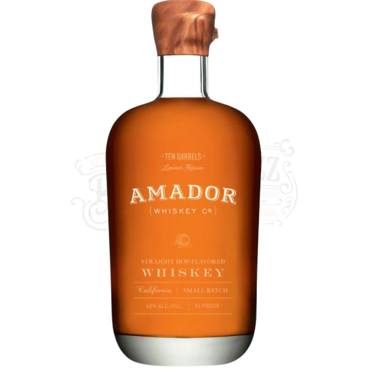 Amador Whiskey Co. Straight Hop Flavored Whiskey Ten Barrels California Small Batch - BottleBuzz