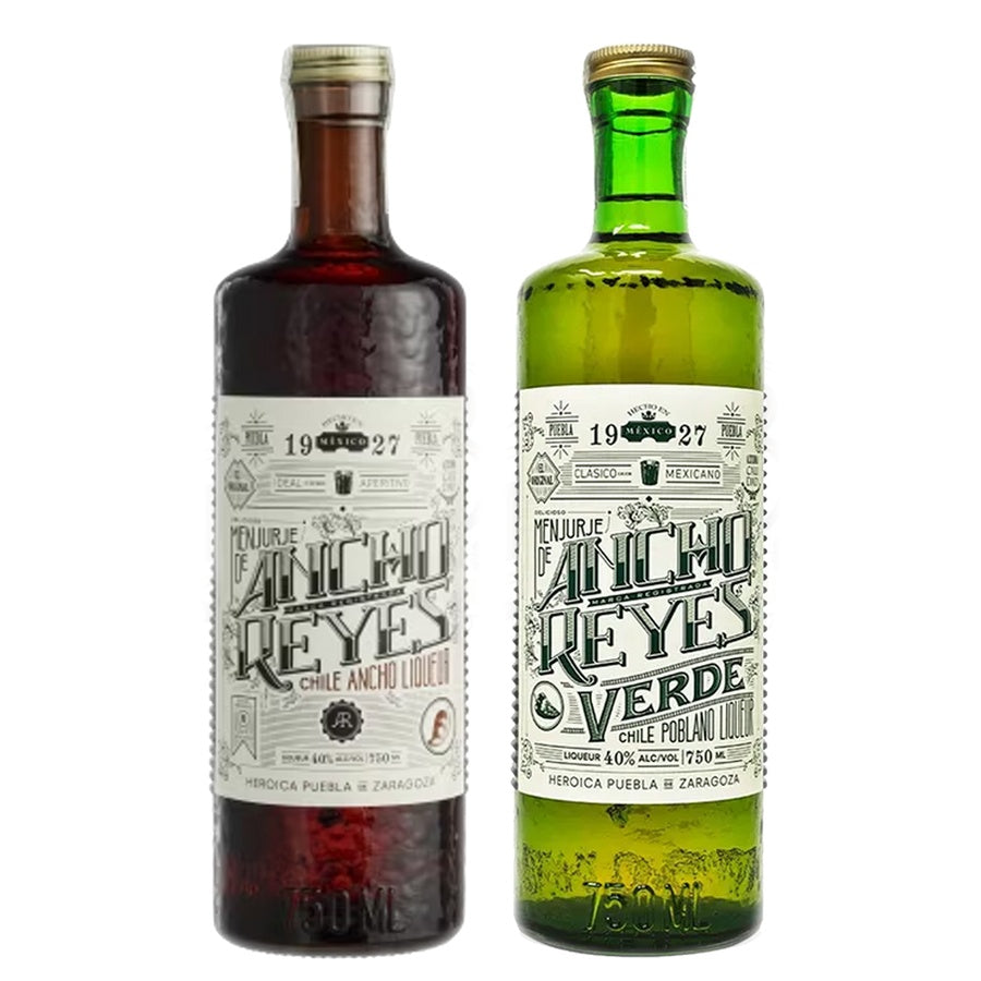 Ancho Reyes Licor De Chile Ancho and Ancho Reyes Licor De Chile Poblano Verde