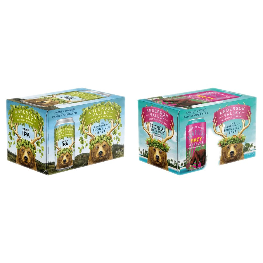Anderson Valley Crisp IPA Can 24 Pack and Anderson Valley Tropical Hazy Sour  24 Pack
