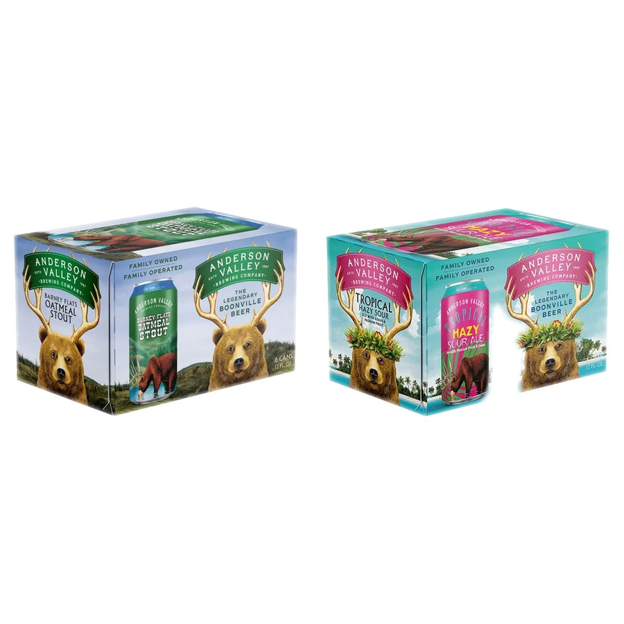 Anderson Valley Oat Stout Can 24 Pack and Anderson Valley Tropical Hazy Sour  24 Pack