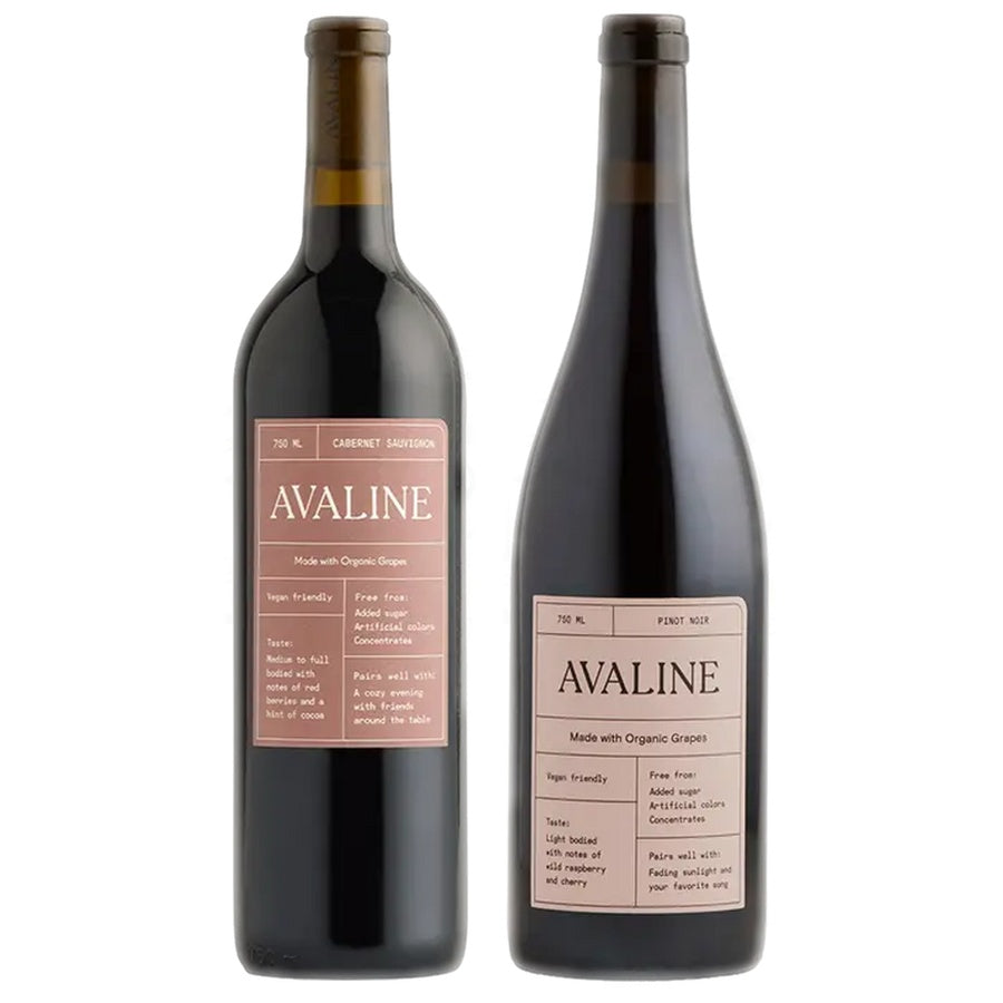 Avaline Cabernet Sauvignon and Avaline Pinot Noir