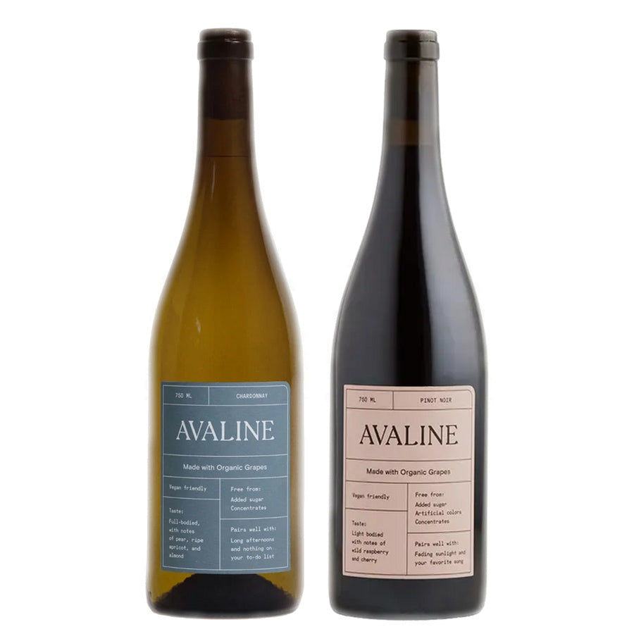 Avaline Chard and Avaline Pinot Noir
