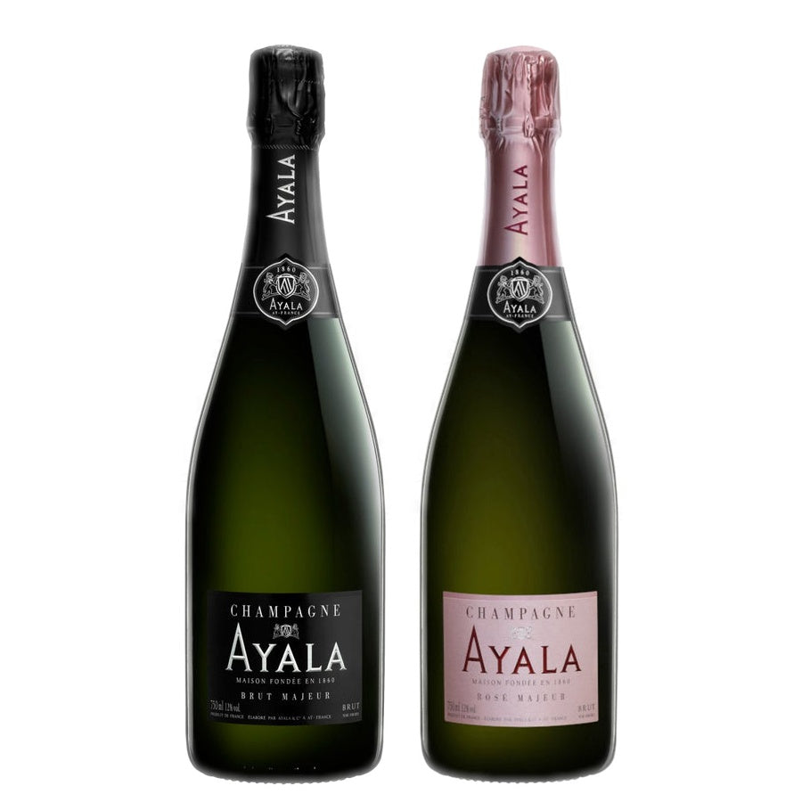 Ayala Champagne Brut Majeur and Ayala Champagne Brut Majeur Rose
