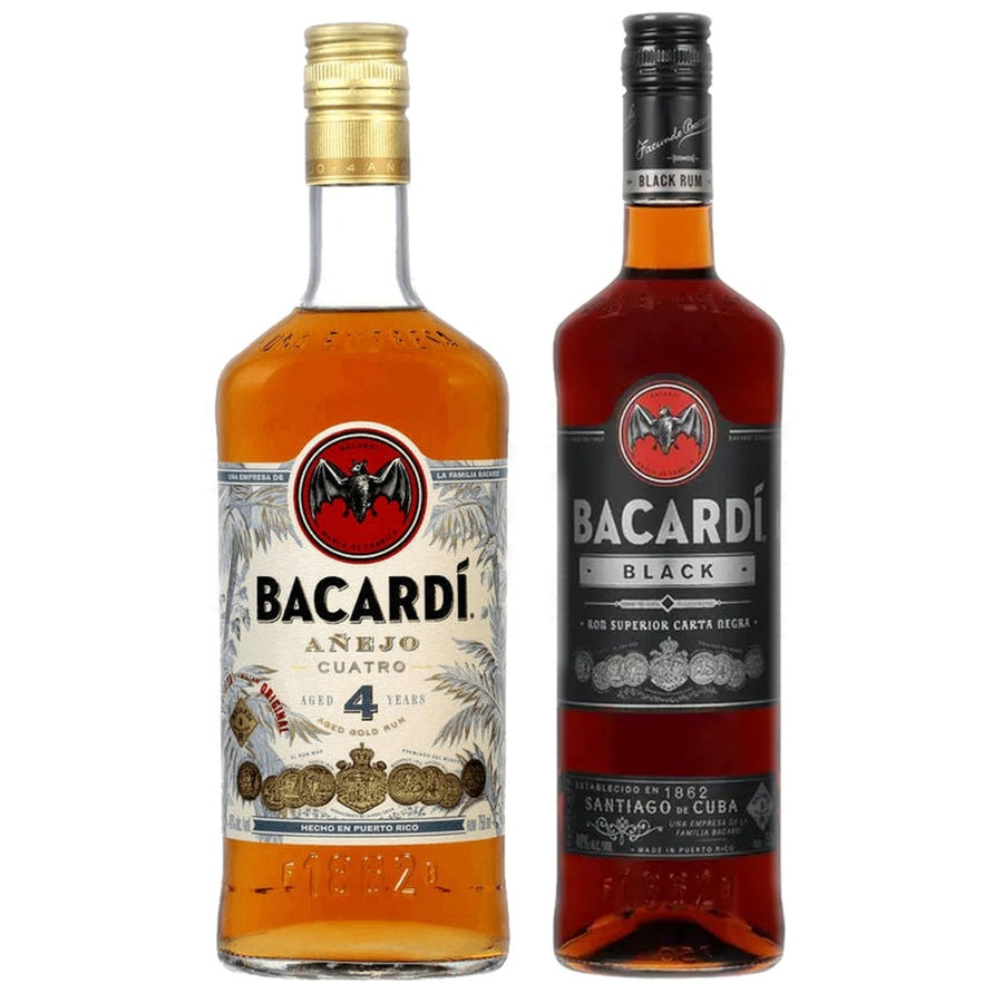 Bacardi Anejo 4 Anos and Bacardi Black Rum